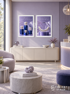 Orthodontics — set of two commercial artworks in White frames.