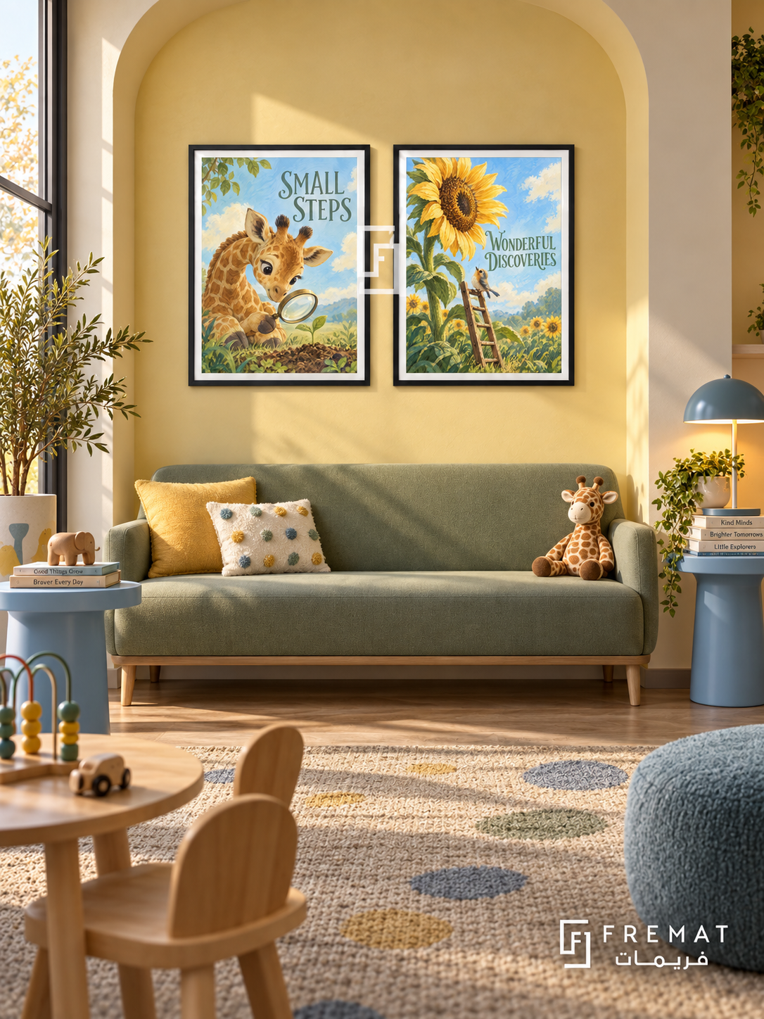 Pediatrics — set of two commercial artworks in Black frames.