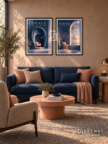 Counseling — set of two commercial artworks in Black frames.