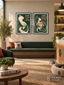Veterinary — set of two commercial artworks in Black frames.