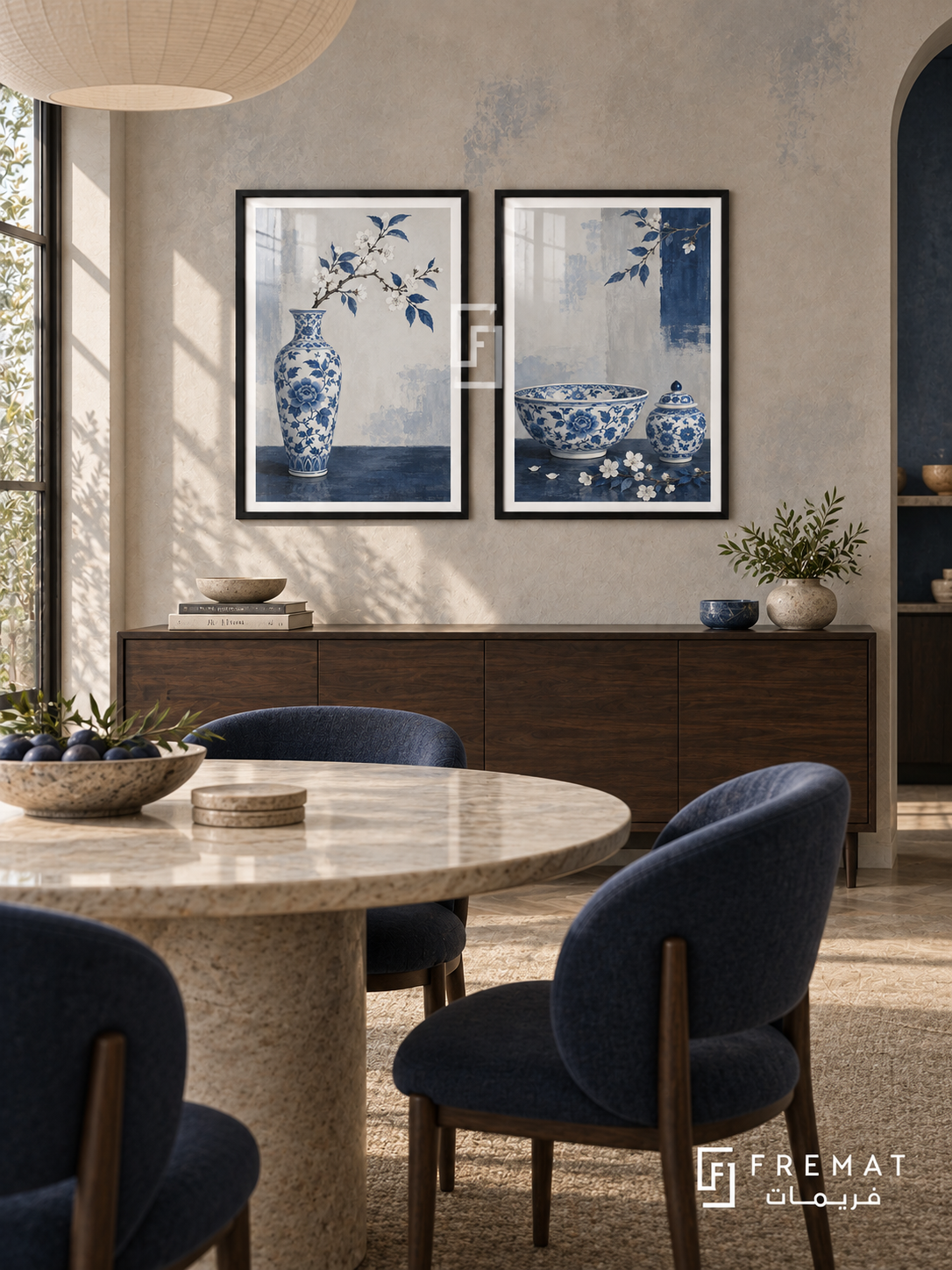 Kiln Stories — set of two culture artworks in Black frames.