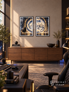 Final Portal — set of two gaming artworks in Black frames.