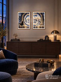 Final Portal — set of two gaming artworks in Gold frames.