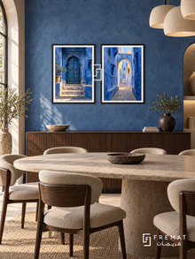 Jodhpur Passage — set of two places artworks in Black frames.