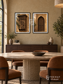 Cairo Heritage — set of two places artworks in Black frames.