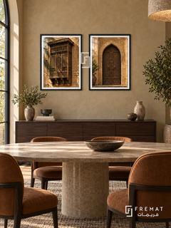 Cairo Heritage — set of two places artworks in Black frames.