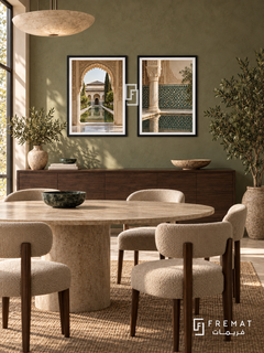 Granada Geometry — set of two places artworks in Black frames.