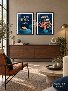 Ideas — set of two quotes artworks in Black frames.