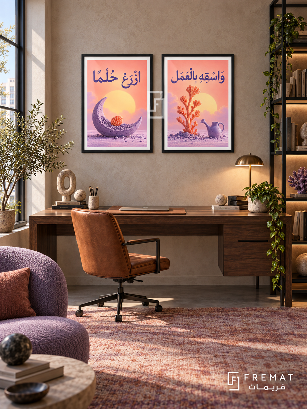 Dream — set of two quotes artworks in Black frames.