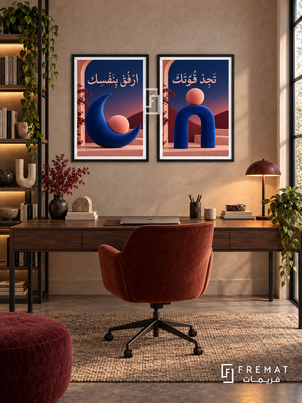 Kindness — set of two quotes artworks in Black frames.